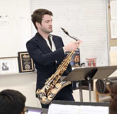 Garrett Wallace = music teacher