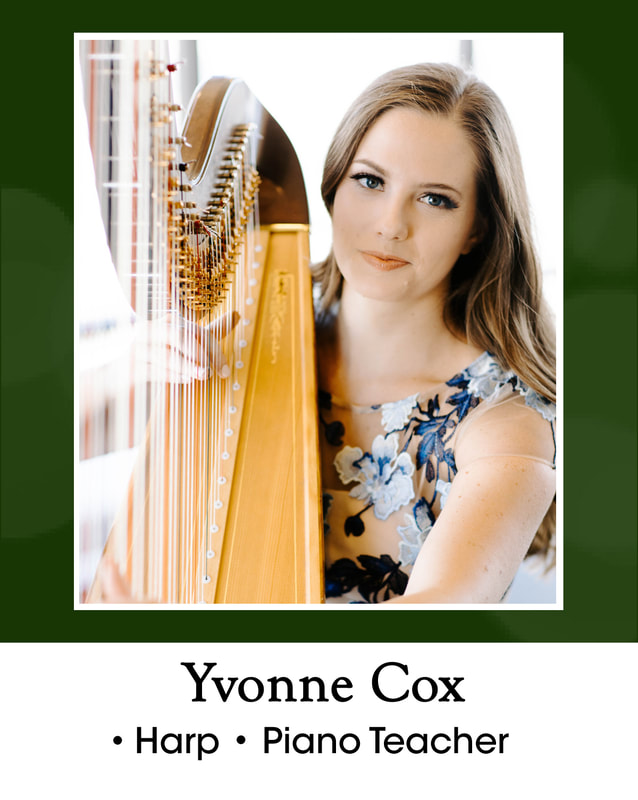 Yvonne Cox = harp and piano teacher
