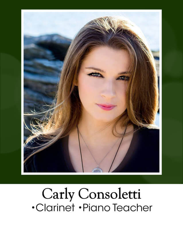 Carly Consoletti = clarinet and piano teacher