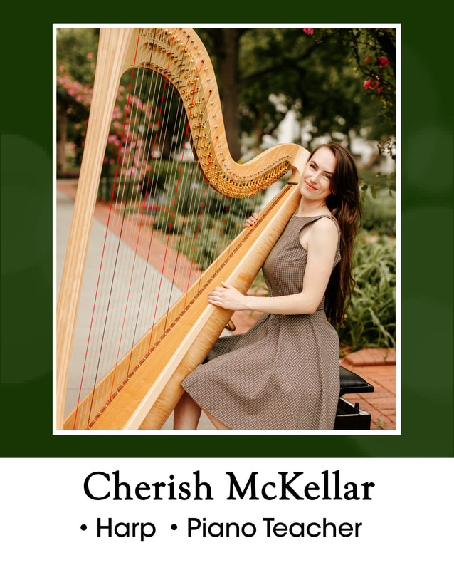 Cherish McKellar = harp and piano teacher