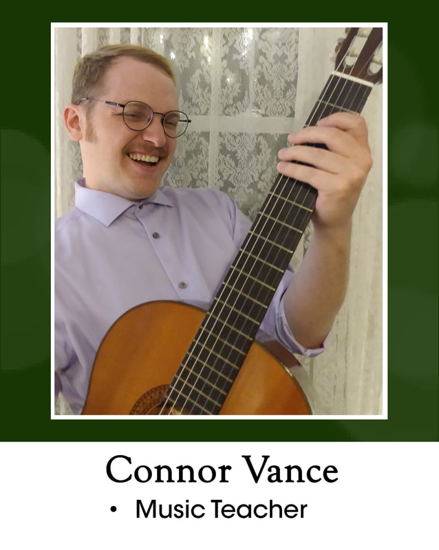 Connor Vance = music teacher
