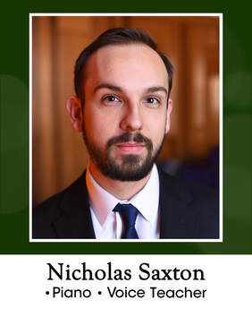 Nicholas Saxton: Piano and Voice Teacher