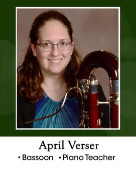 April Verser: Bassoon and Piano Teacher